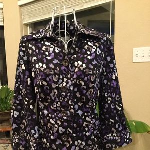 Charter Club Leopard Print Blazer